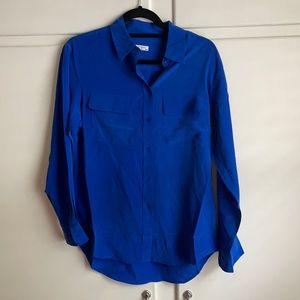 [New] Equipment signature 100% silk shirt